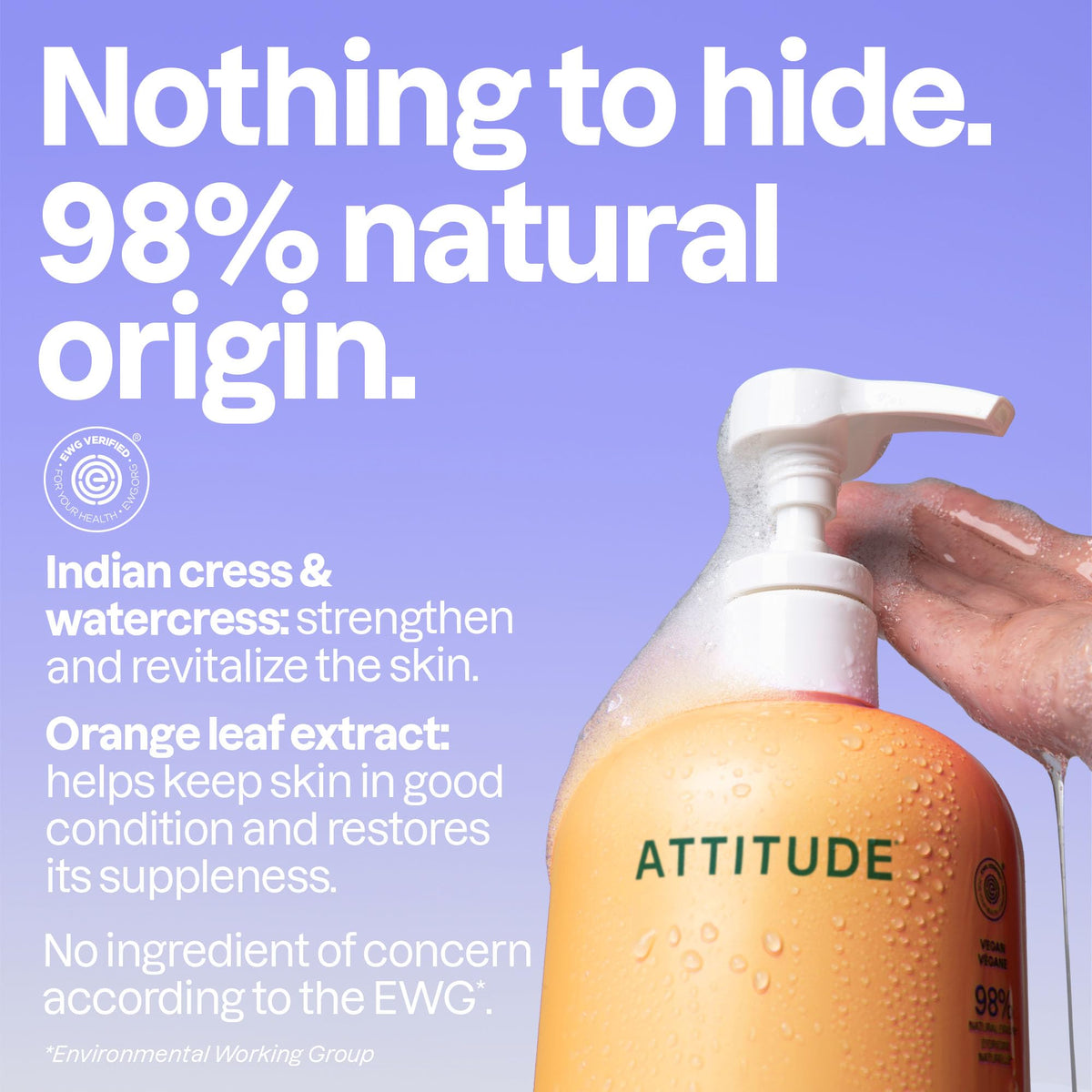 BIO SPECTRA ATTITUDE creamy lather texture demonstrating gentle foam