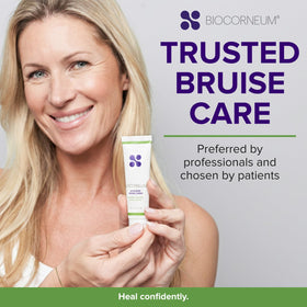 BIOCORNEUM on bathroom counter in lifestyle setting showing daily routine benefit