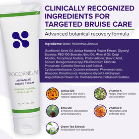 BIOCORNEUM botanicals display with arnica and green tea delivering calming benefit