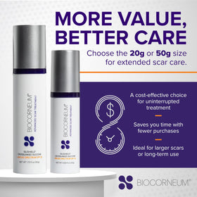 BIOCORNEUM dry clear film close-up showing discreet, non-greasy finish benefit