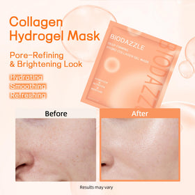 BIODAZZLE key ingredients display highlighting collagen and hyaluronic acid
