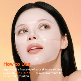 BIODAZZLE mask turning transparent to form a breathable moisture veil