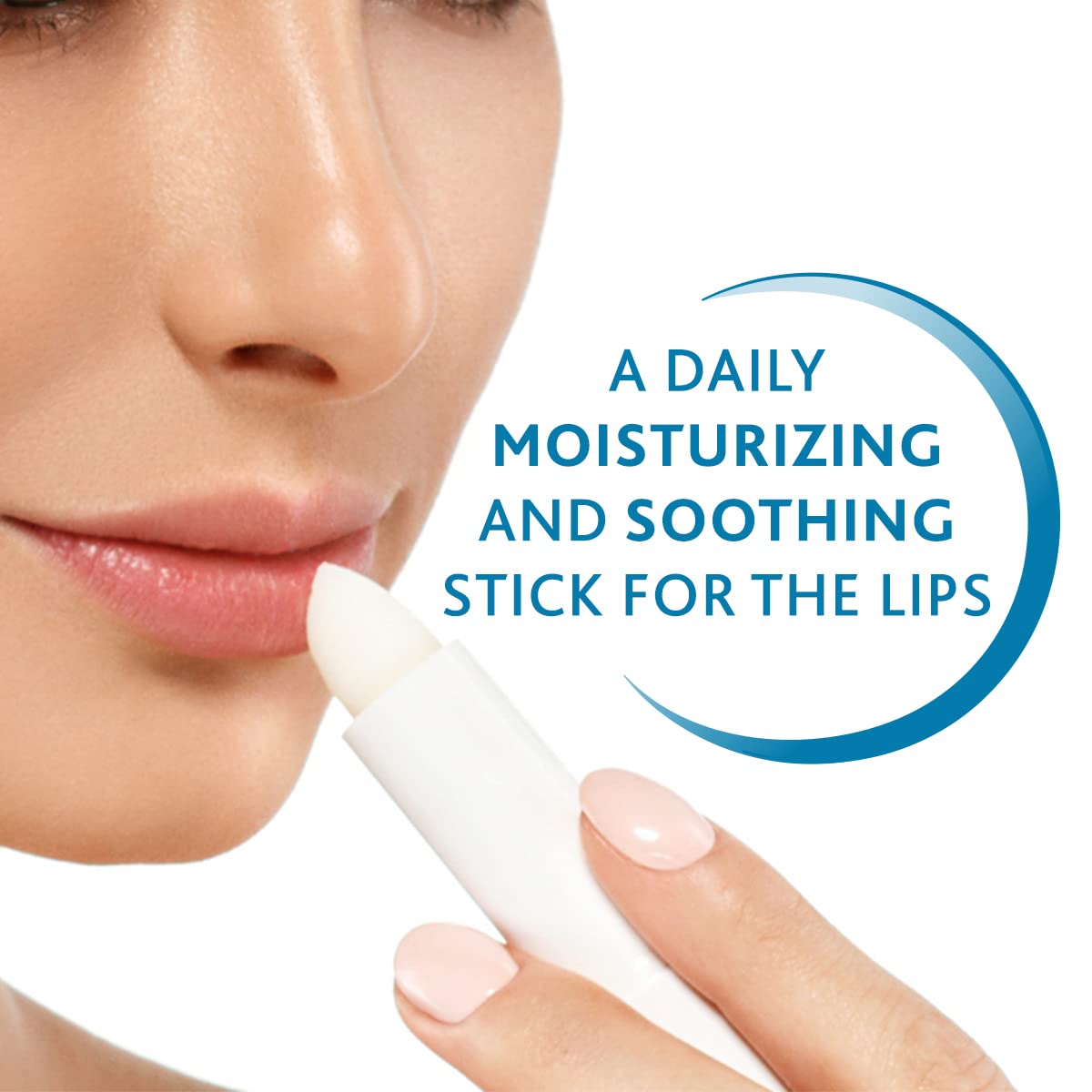 Bioderma Atoderm applied on lips showing immediate soothing and comfort