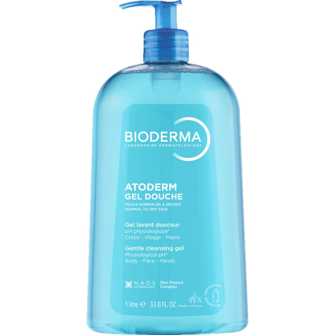 Bioderma front bottle view showing clean design and gentle cleansing benefit