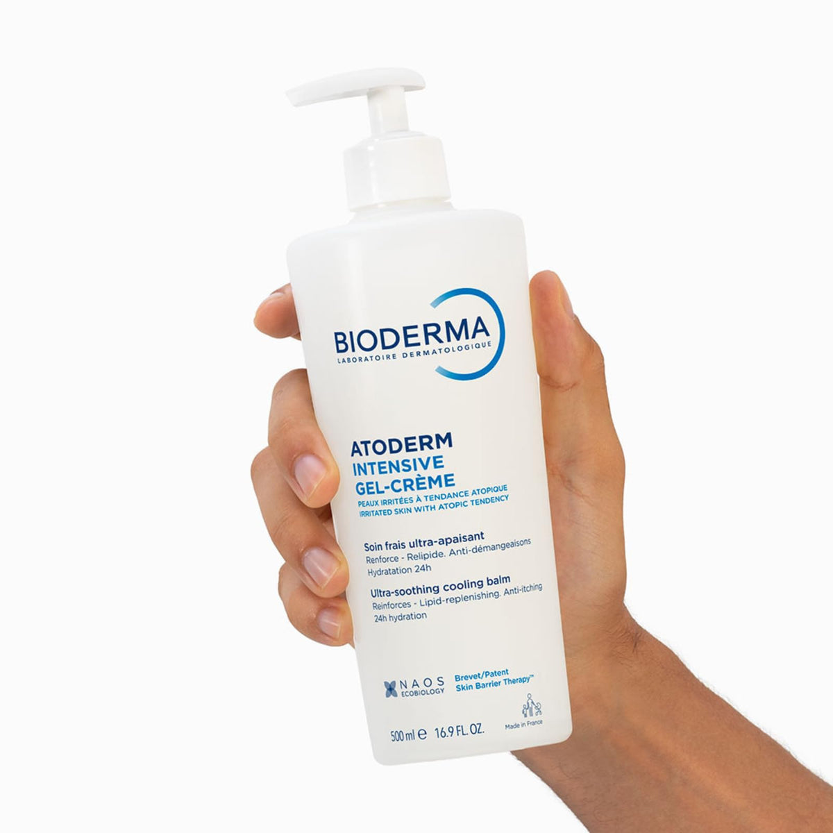 Bioderma Atoderm set on bathroom counter showing daily routine use