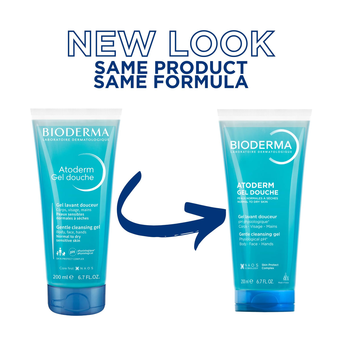 Bioderma Atoderm label close-up showing ingredient list for informed, low-irritant choice