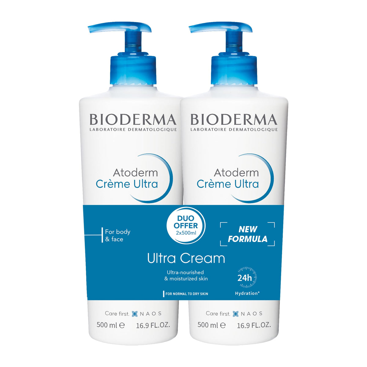 Bioderma Atoderm Ultra Cream front packaging showing dual tubes for value