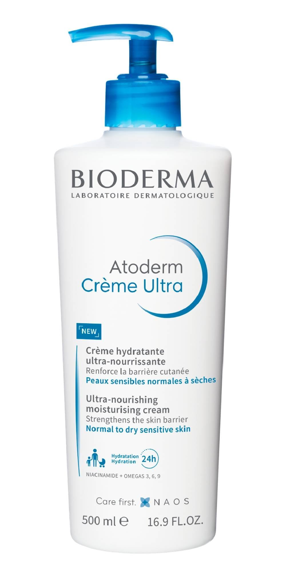 Cream texture swipe from Bioderma Atoderm Ultra Cream showing rich spreadability