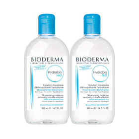 Bioderma bottle front view showing hydrating micellar water benefit