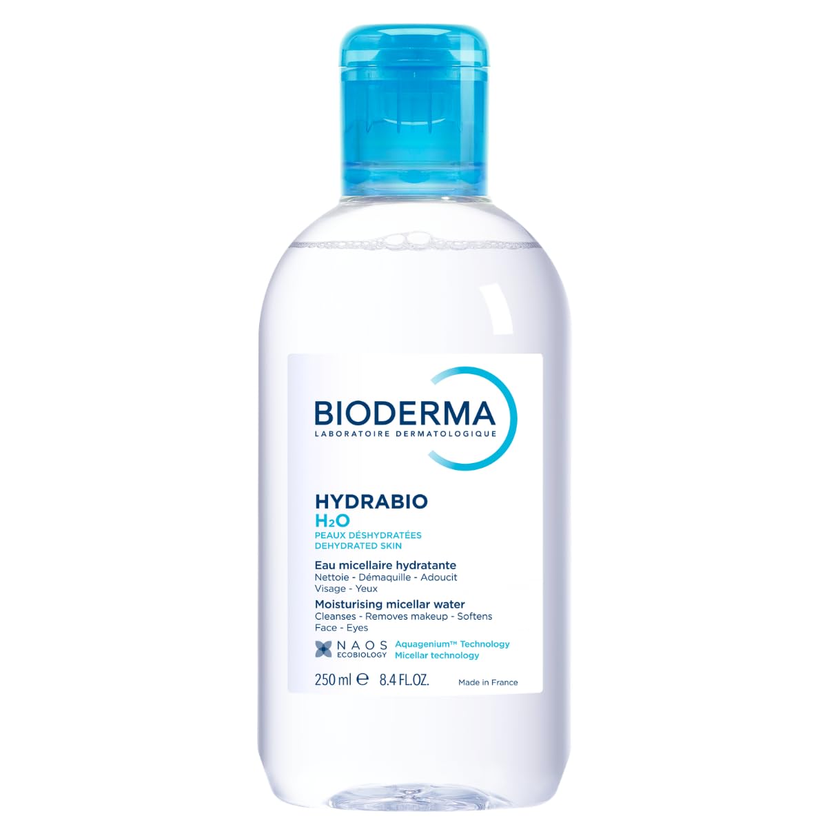 Bioderma Hydrabio H2O front bottle showing clean packaging and benefit