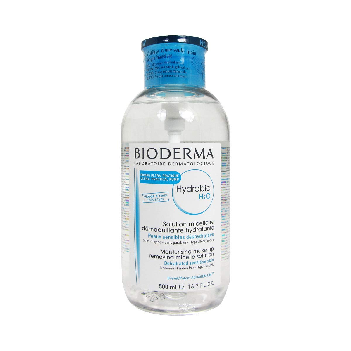 Bioderma Hydrabio front packaging showing bottle and label for clear identification and trust