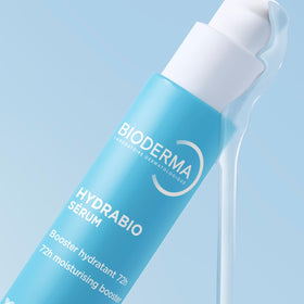 Bioderma serum texture close-up showing lightweight consistency and absorbency