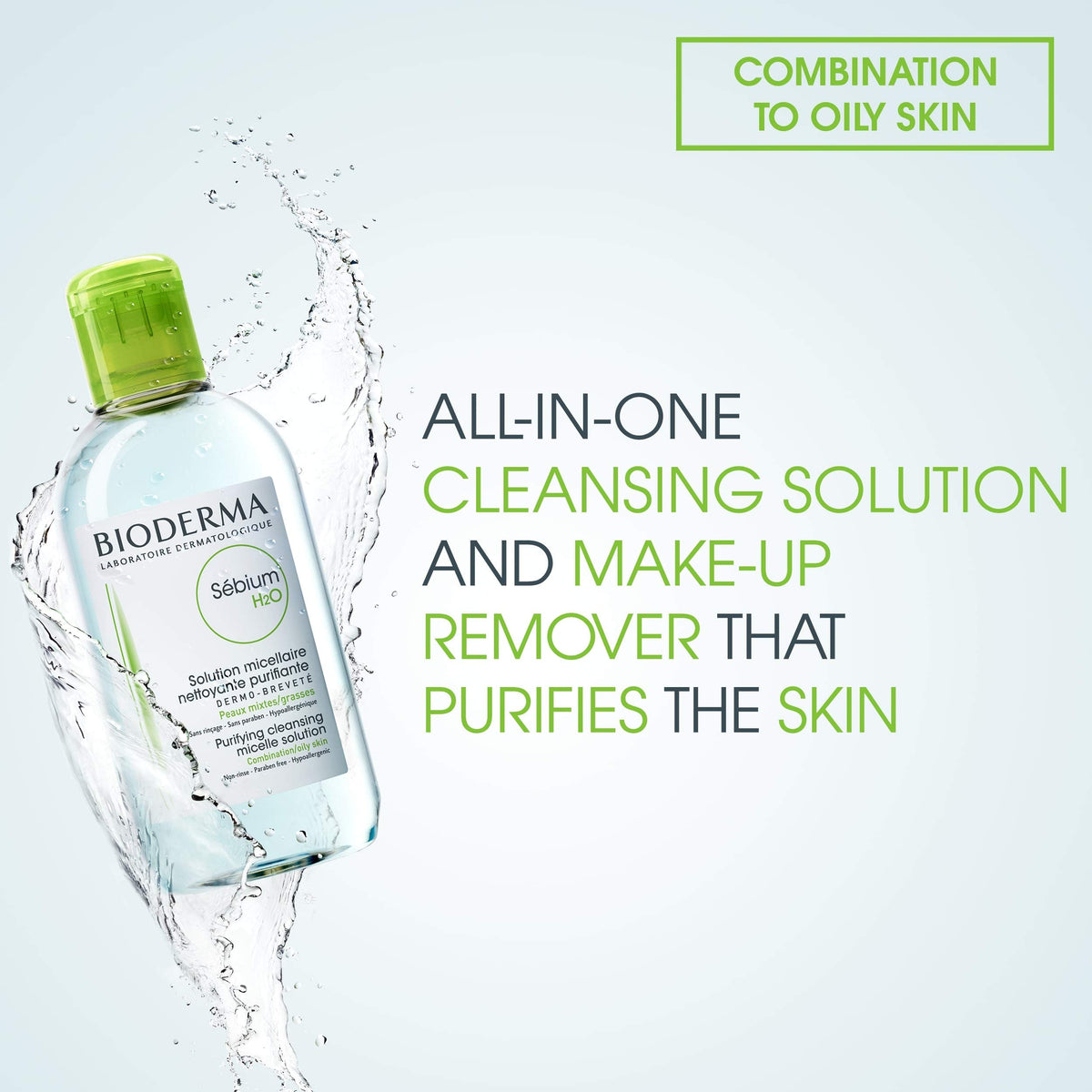 Bioderma Sébium H2O duo layout on white showing value and convenience