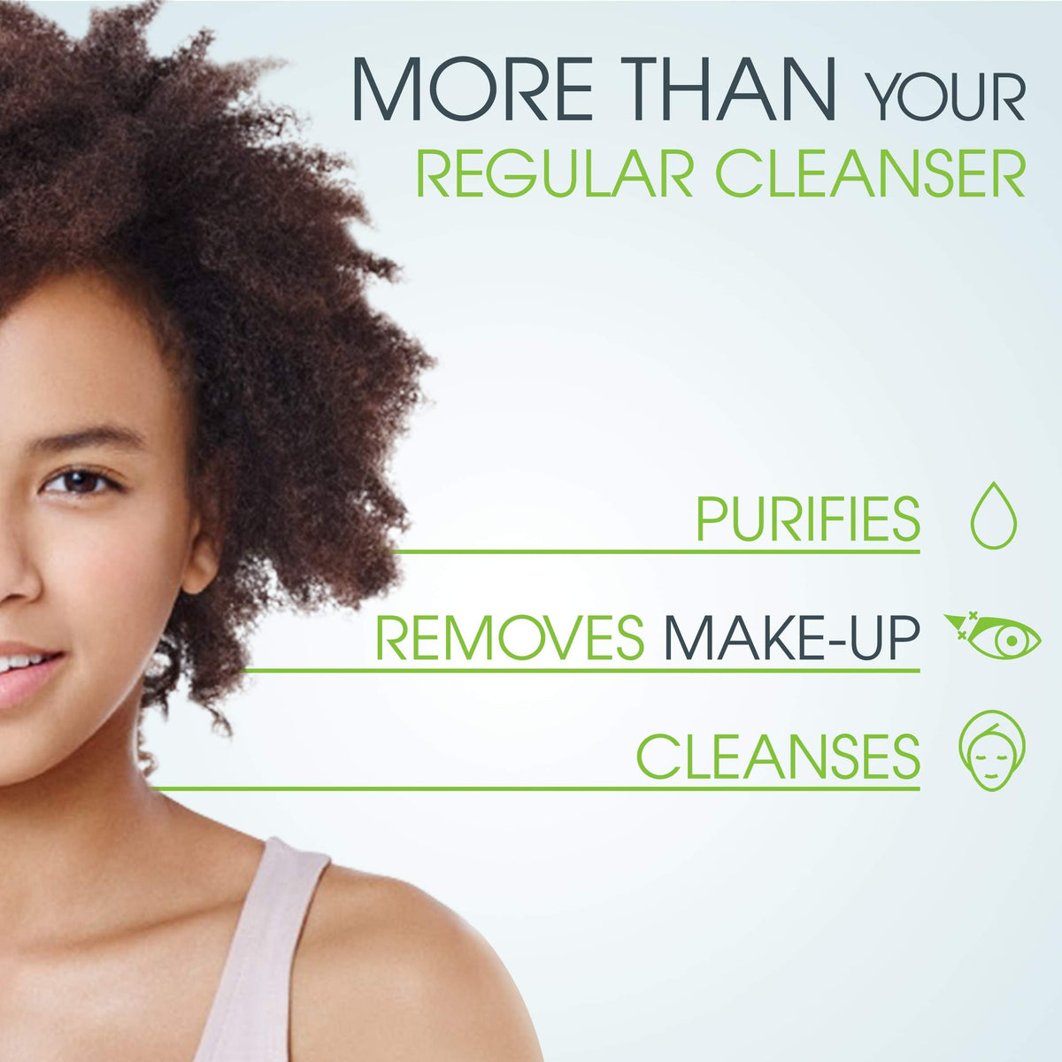 Bioderma Sébium H2O used to remove foundation showing effective cleansing