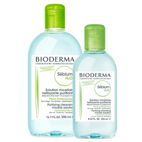 Bioderma removing makeup from face demonstrating effective cleansing benefit