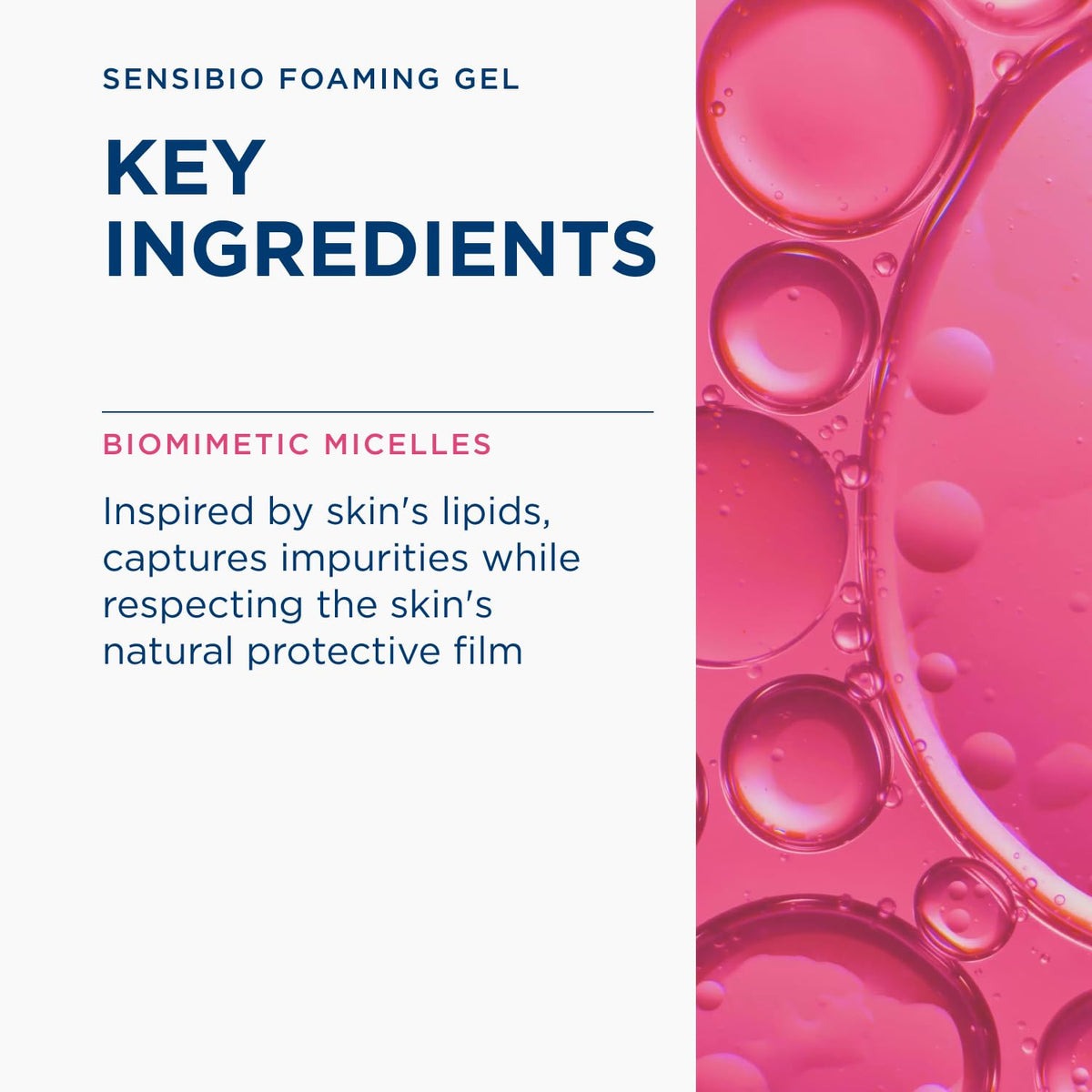 Bioderma Sensibio applied to wet hands demonstrating simple daily use