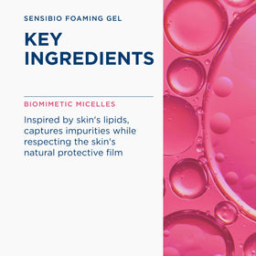 Bioderma Sensibio applied to wet hands demonstrating simple daily use