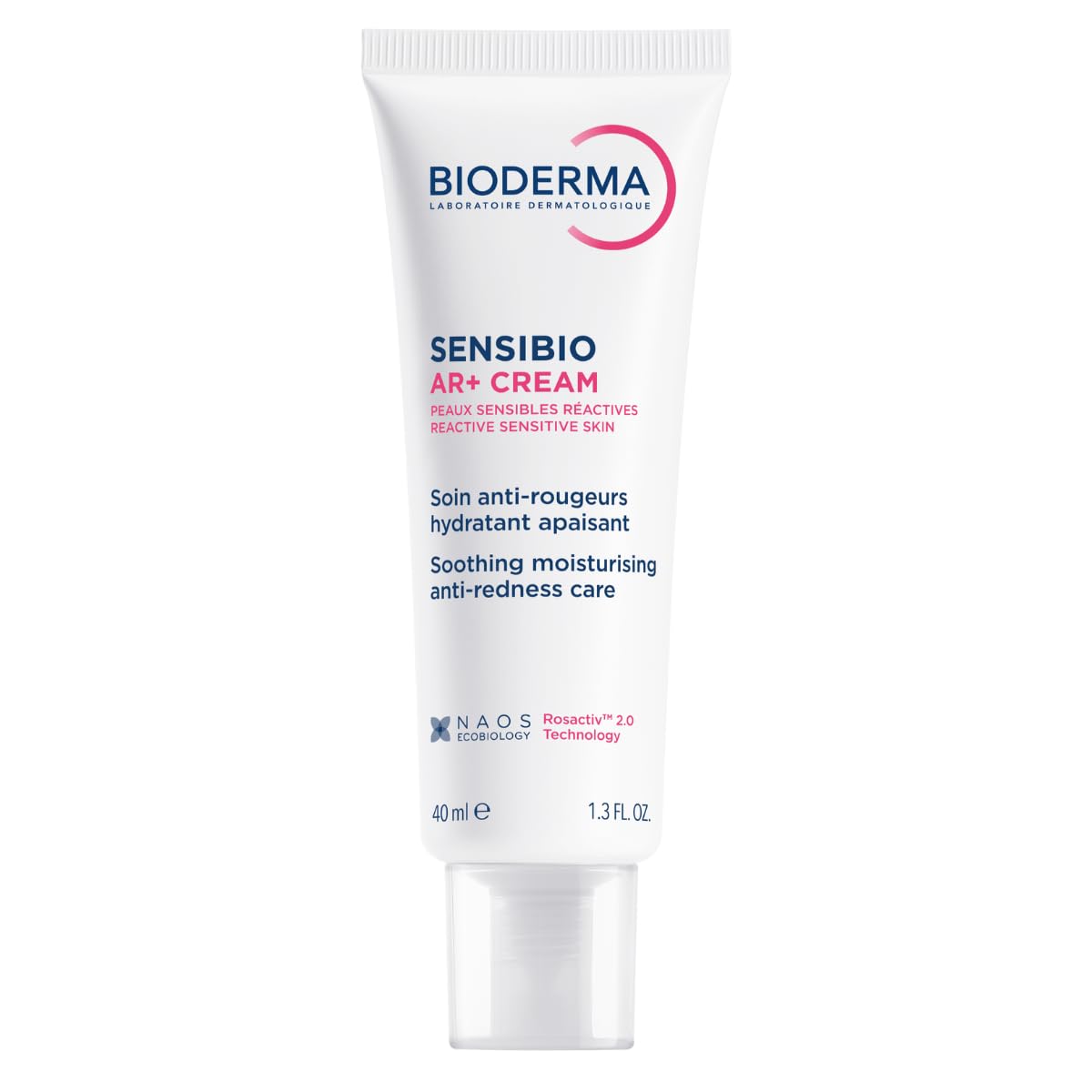 Bioderma Sensibio AR+ front packaging showing tube and product name, soothing care benefit