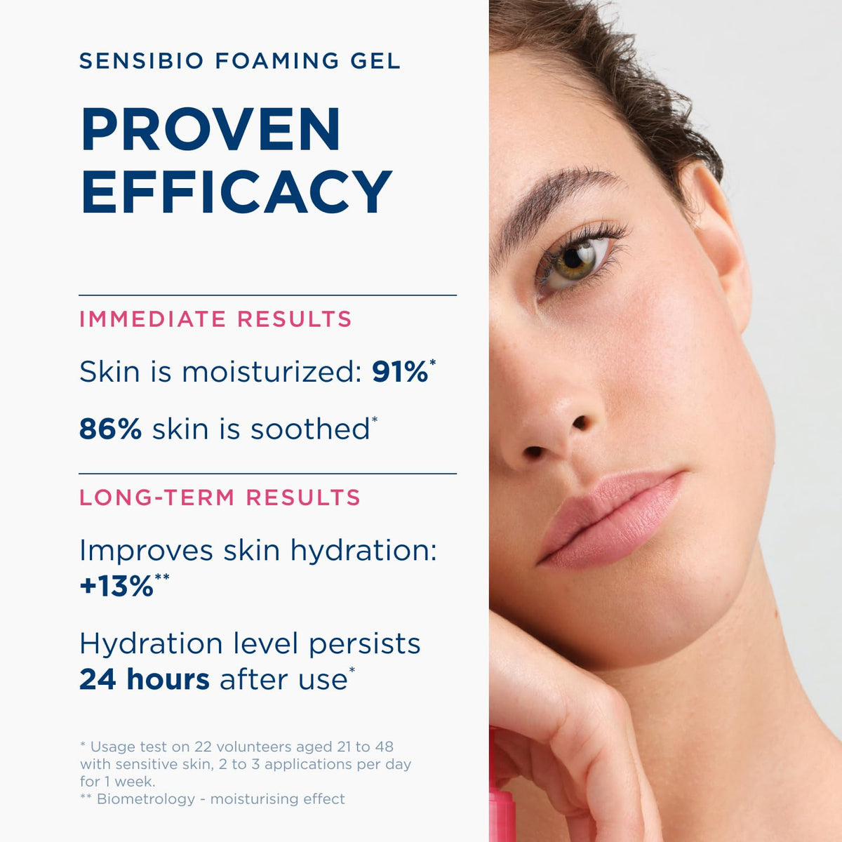 Bioderma Sensibio bottle beside a common object to show 16.9 fl oz size