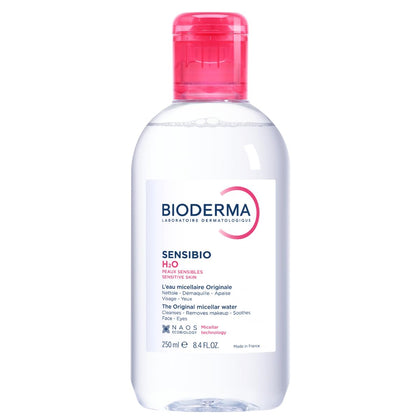 Bioderma bottle front packaging showing gentle cleanser benefit