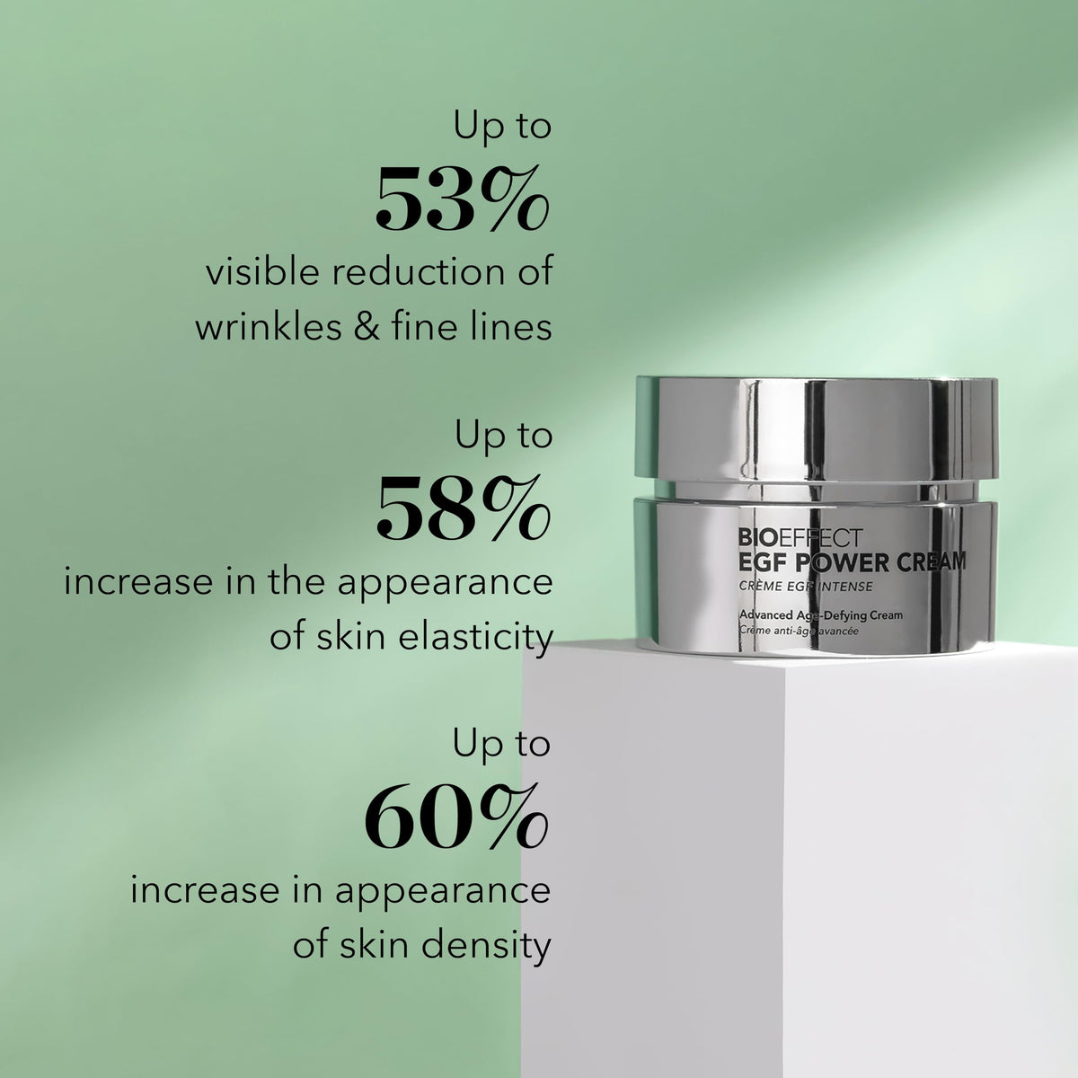 Bioeffect open jar cream texture highlighting rich hydration and smoothness