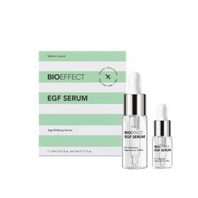BIOEFFECT bottle front packaging showing clinical design and clean formula benefit