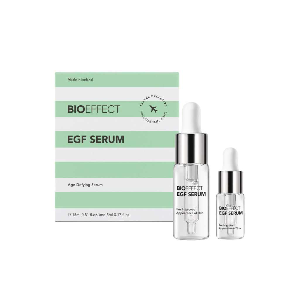 BIOEFFECT bottle front packaging showing clinical design and clean formula benefit