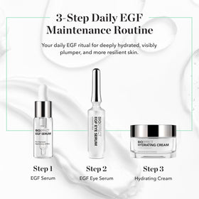 BIOEFFECT serum being applied to hand demonstrating easy absorption and hydration benefit