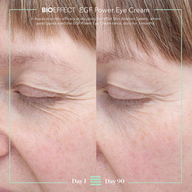 Bioeffect cream on fingertip ready to apply, illustrating easy gentle application and spread