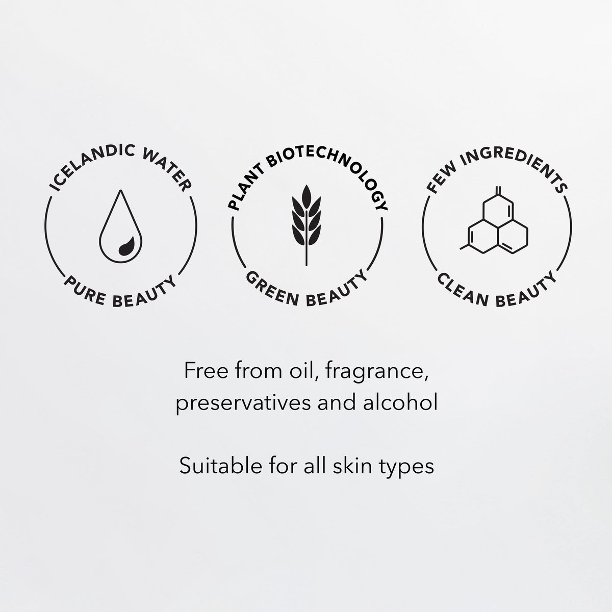 Bioeffect product label detail showing ingredients and clean formulation benefits