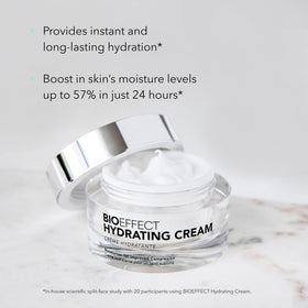 Bioeffect Icelandic water ingredient bottle emphasizing pure hydration