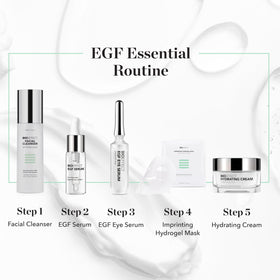 Bioeffect lifestyle bathroom shelf setting suggesting at-home spa benefits