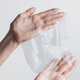 Bioeffect two-part mask folded inside its pouch for easy application