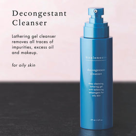 bioelements gel texture on hand showing lightweight cleansing gel