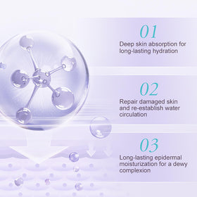 Hand applying Bioglossy serum with dropper for convenient targeted application benefit