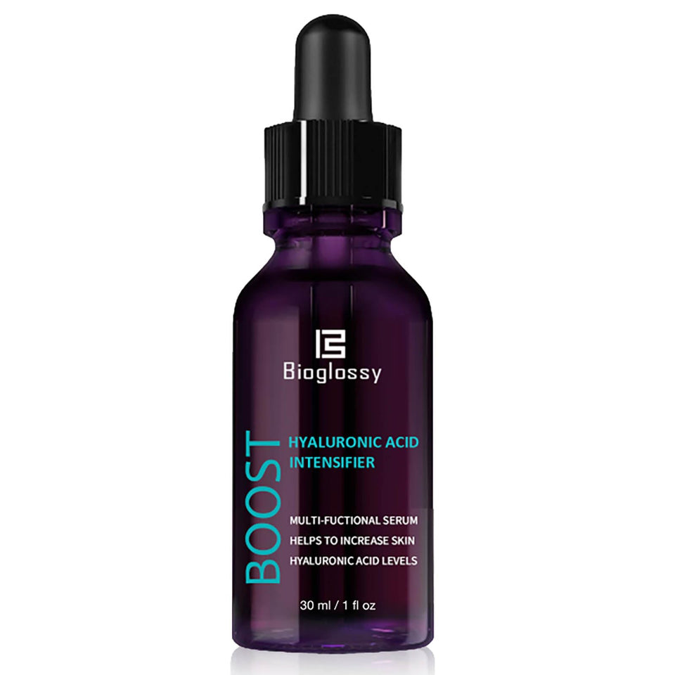 Bioglossy front bottle showing label and 30ml sizing with hydration benefit