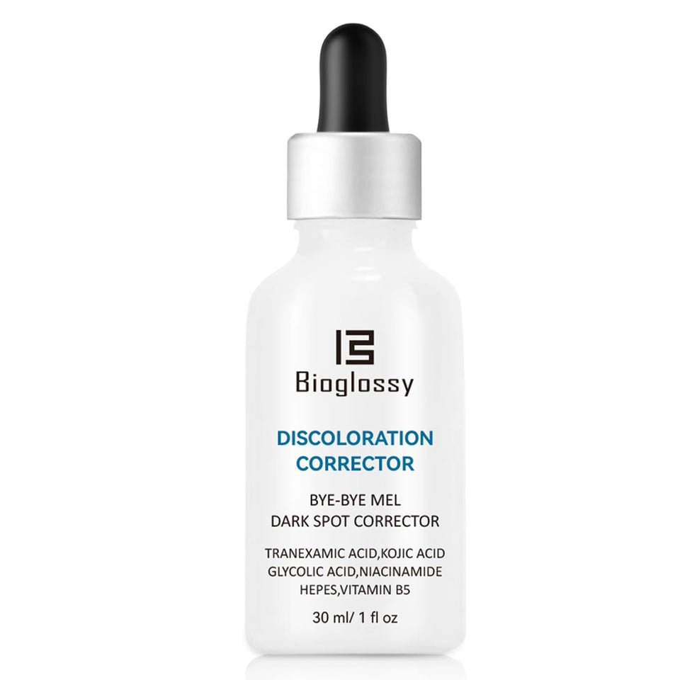 Bioglossy front packaging showing bottle and label, highlights targeted correction