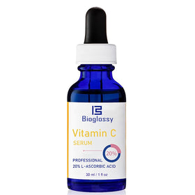 Bioglossy front packaging showing the serum bottle and brand benefits