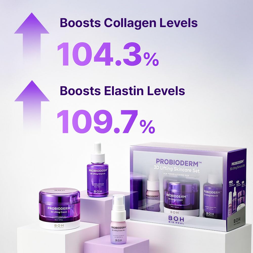 BIOHEAL BOH set held in hand showing compact travel size and routine convenience