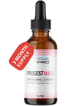 BIOLABS PRO front bottle view showing label and elegant glass packaging for precise dosing