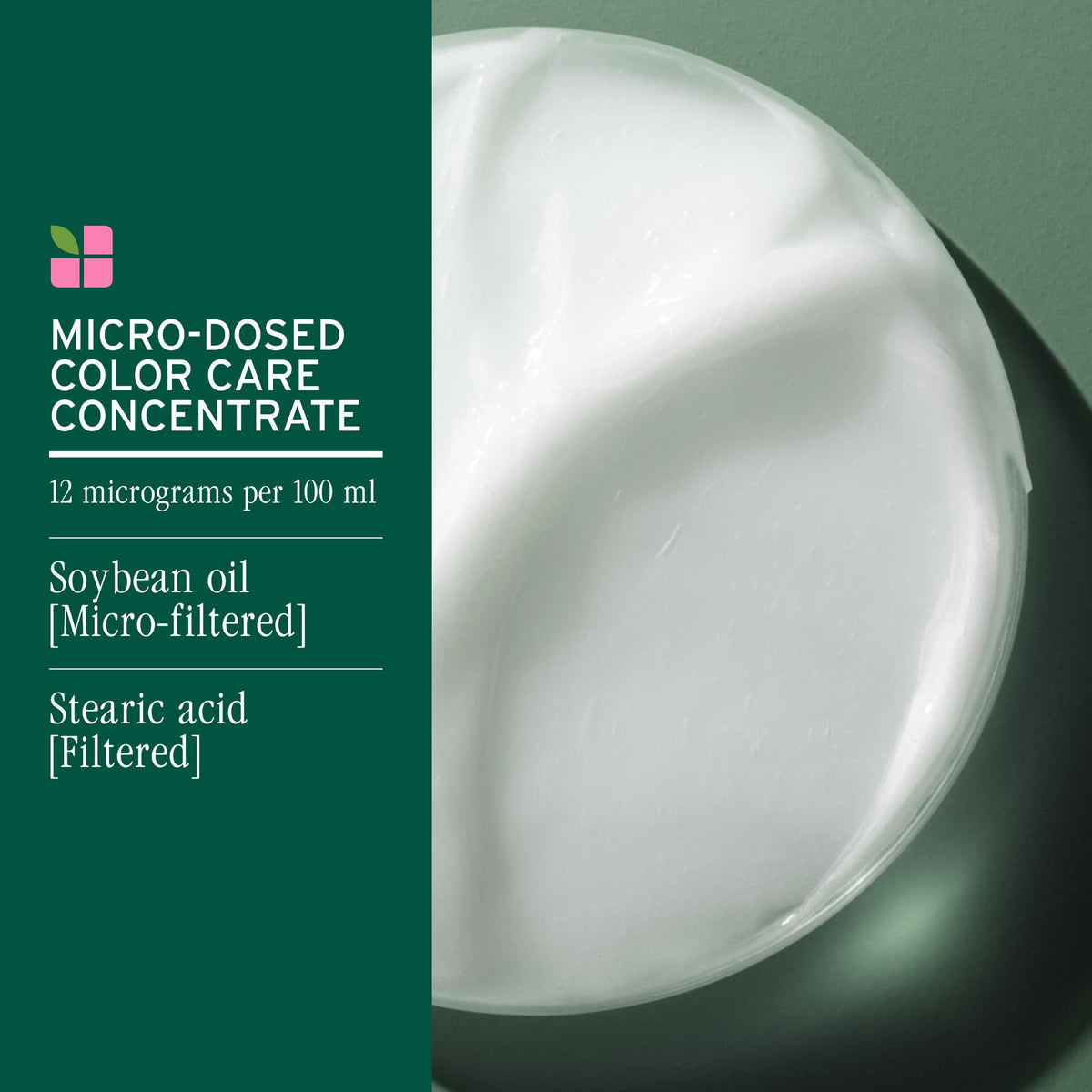 Biolage Color Last ingredient graphic highlighting soybean oil nourishing benefit