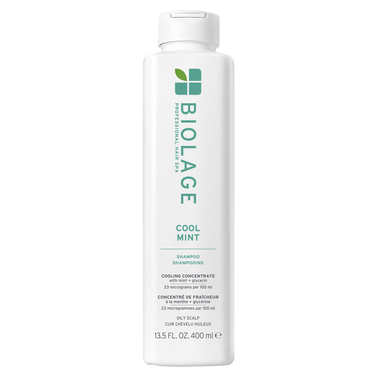 Biolage front packaging showing clean label and cooling benefit