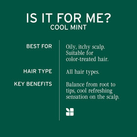 Biolage applied to scalp showing refreshing cool sensation benefit