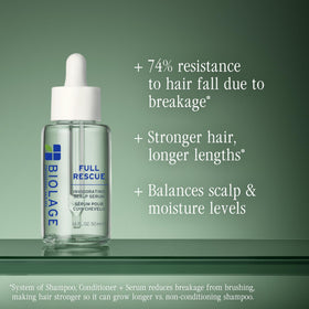 Biolage serum texture close-up highlighting lightweight, non-greasy feel
