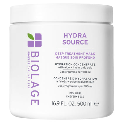 Biolage front packaging showing product and hydration benefit