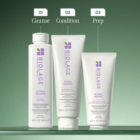 Biolage lifestyle bathroom shelf scene conveying daily use and sleek styling