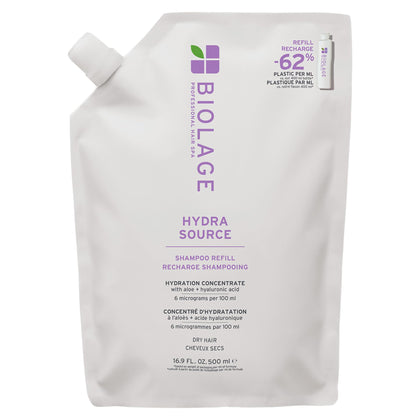 Biolage refill front packaging showing product and eco-friendly benefit