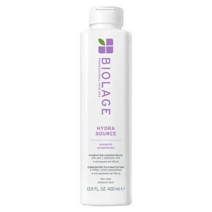 Biolage front bottle showing clean design and recycled packaging benefit