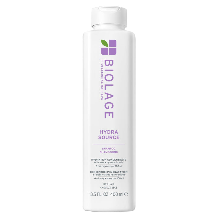 Biolage front bottle showing clean design and recycled packaging benefit