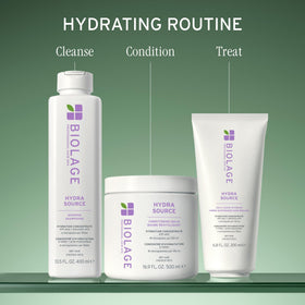 Biolage hair after use demonstrating soft shiny results and manageability benefit